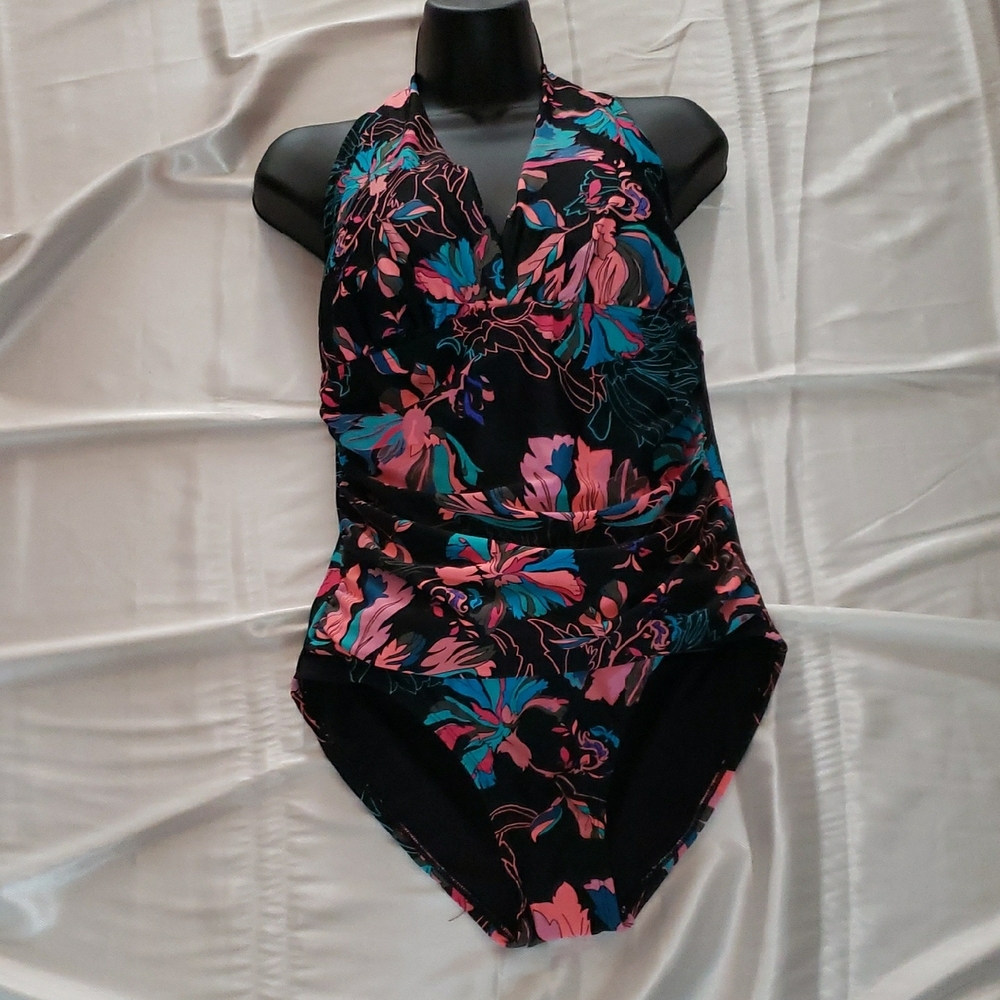 Floral Halter Swimsuit